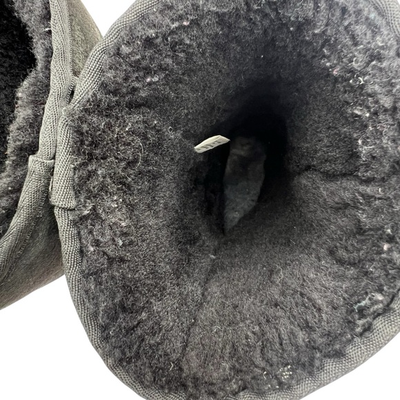 UGG Tall Classic Suede Shearling Boots Women’s Size 8 | Black High Winter Snow - Picture 10 of 12